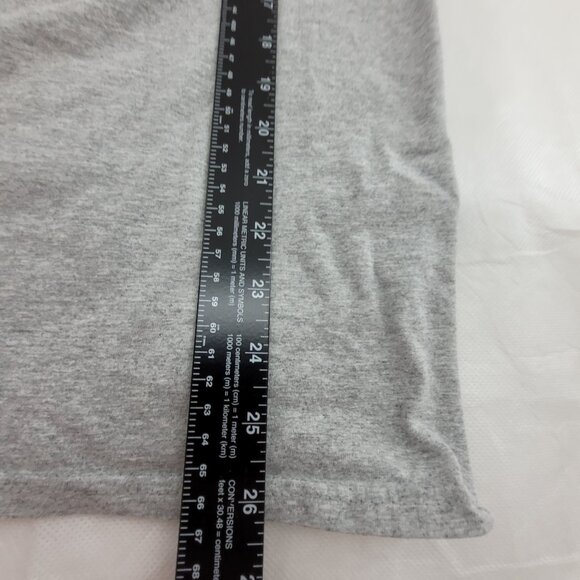 Mickey Mouse T Shirt Mens L Gray Short Sleeve Crew Spell-out Cotton Blend Disney - Picture 6 of 7